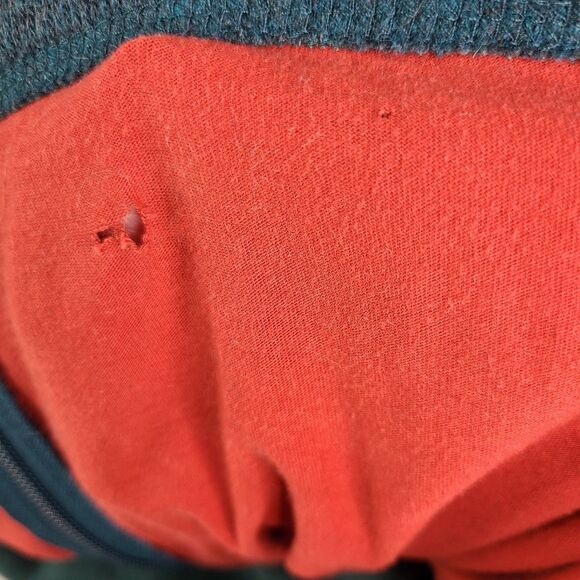 Orvis Vest Womens M Teal Blue/ Green Wool Blend Fleece Sweater Full Zip *read - Picture 13 of 14